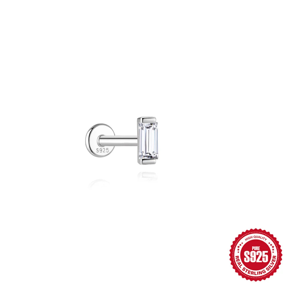 AIDE Certified Moissanite Earrings 925 Sterling Silver Piercing Woman Jewelry Water drops stars moon tassels flowers leaves Gift