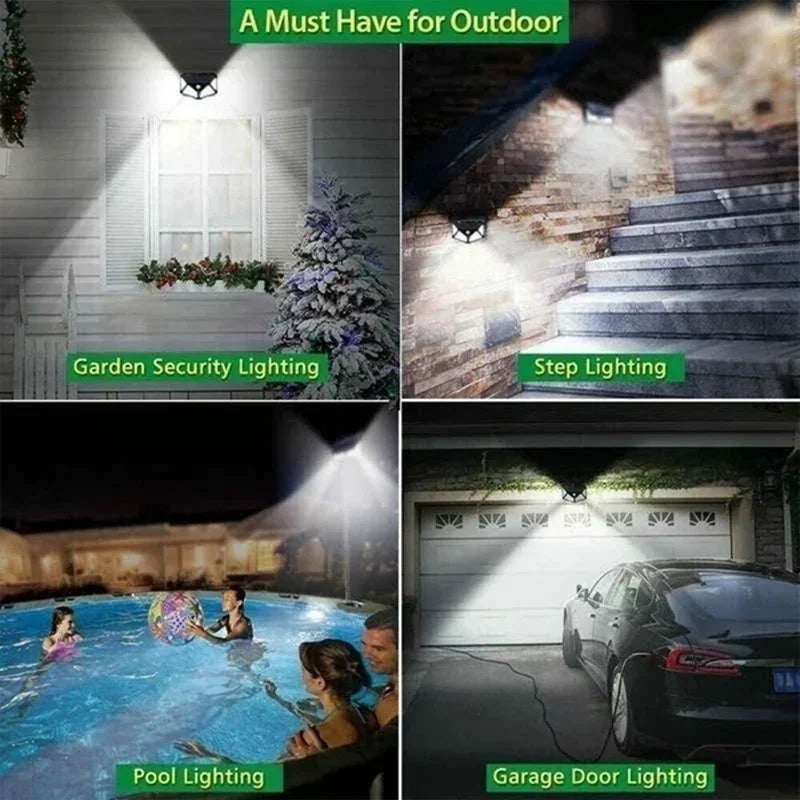 New Upgrade Solar Street Light 12/8/6/4/2/1Pcs Outdoor Solar Wall Lamp PIR Motion Sensor Powered Sunlight for Garden Courtyard