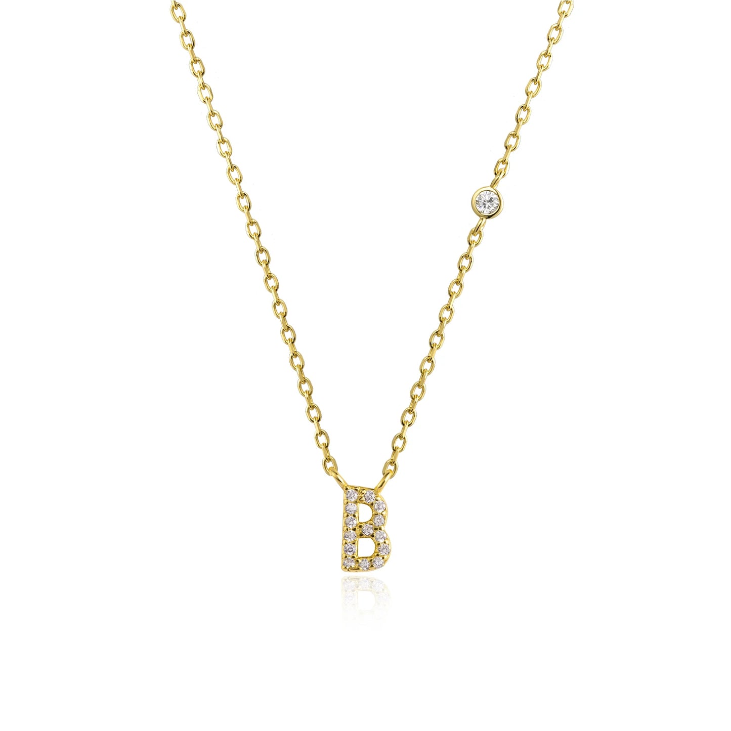 ANDYWEN 925 Sterling Silver Gold Small 26 Letters A- Z Zircon CZ Pendant Monogram Necklace Me 2020 Initial Alphabet M A Jewelry