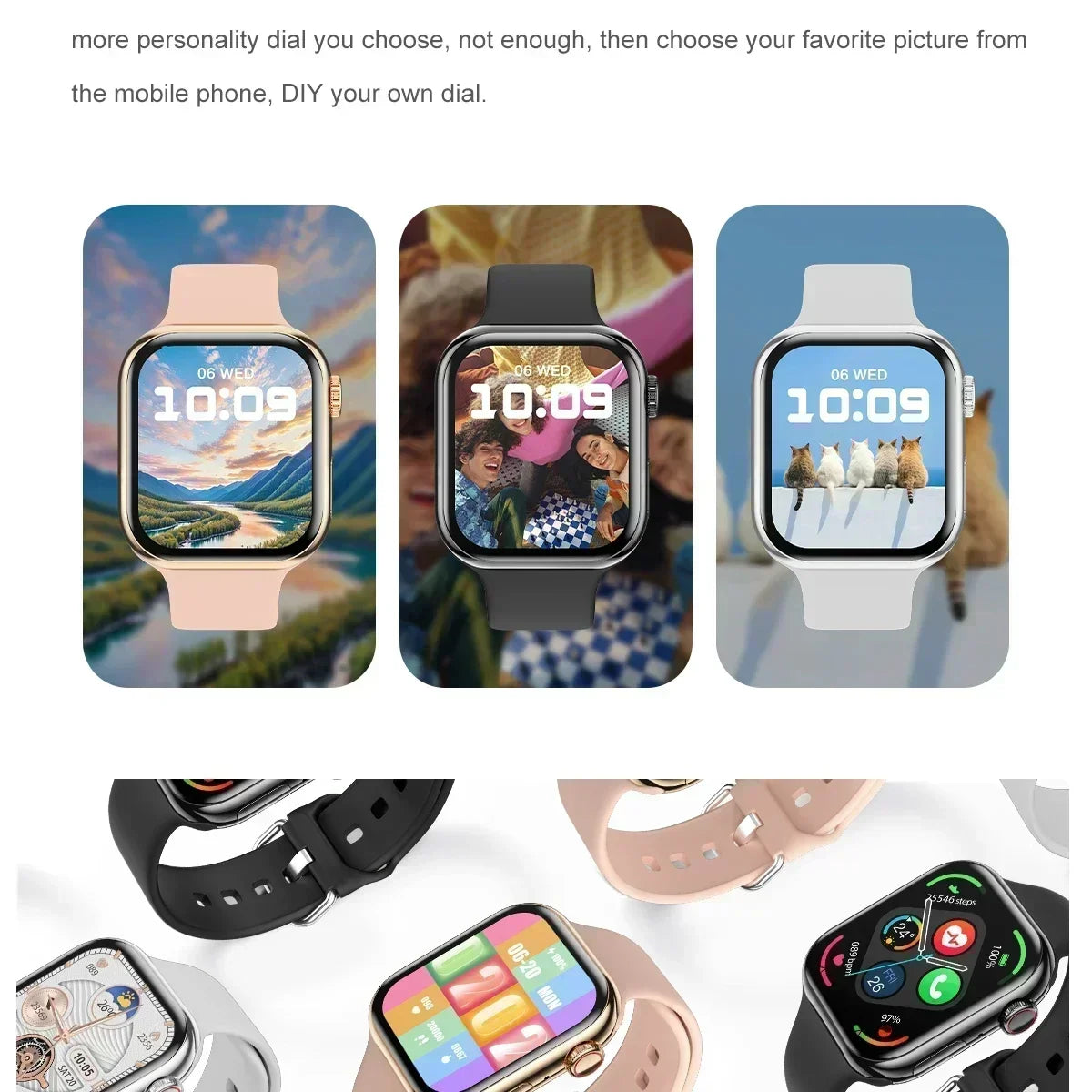 2026 New For Apple GPS Watch 10 Smart Watch Men HD AMOLED Memory Music 3D Surround Bluetooth Call Waterproof Smartwatch Woman