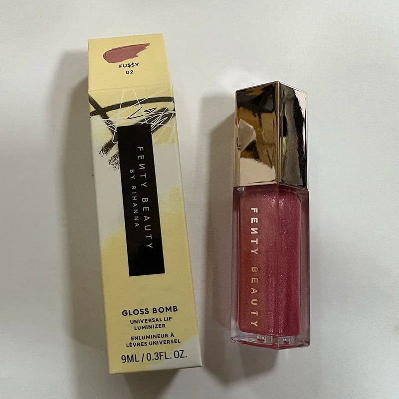 Fashion Fenty Beauty Lip Glaze Moisten Shine Glitter Lip Plumper Makeup For Beginner Liquid Lipstick Female Makeup Cosmetics