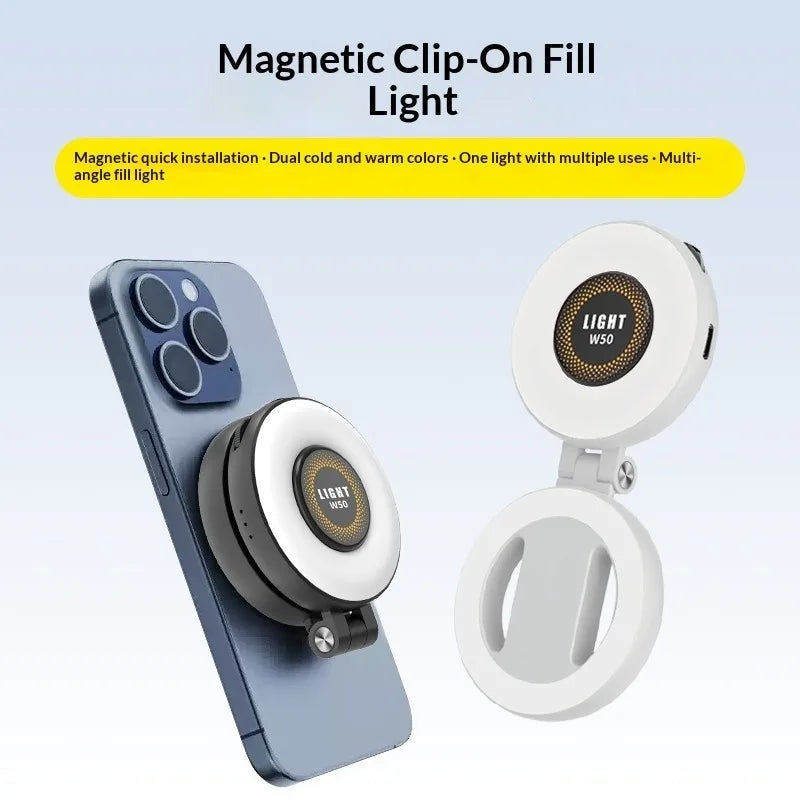 Mobile Phone Tablet Magnetic Fill Light, Portable Handheld Lighting