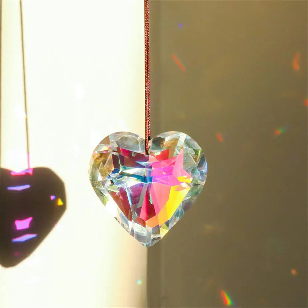 1PCs K9 Crystal Prism AB Clear Faceted Large Oval Chandelier Crystal Hanging Ornaments DIY Suncatcher Pendants Rainbow Maker