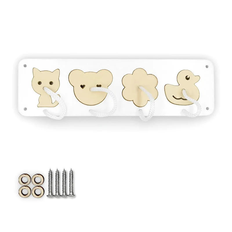 New Busy Board Parts Accessory Montessori Educational Wooden Toys Unlock Toys Sensory Toys Educational Toys for Children Gift