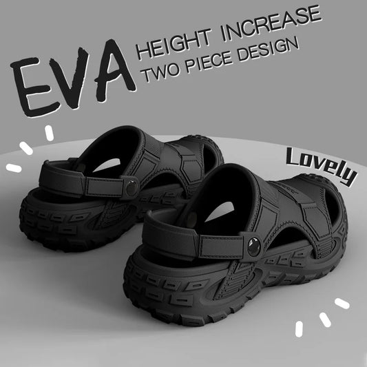 Men's Outdoor Summer Wearable Anti-Slip Breathable Odor-Resistant Slip-Resistant Clog Sandals