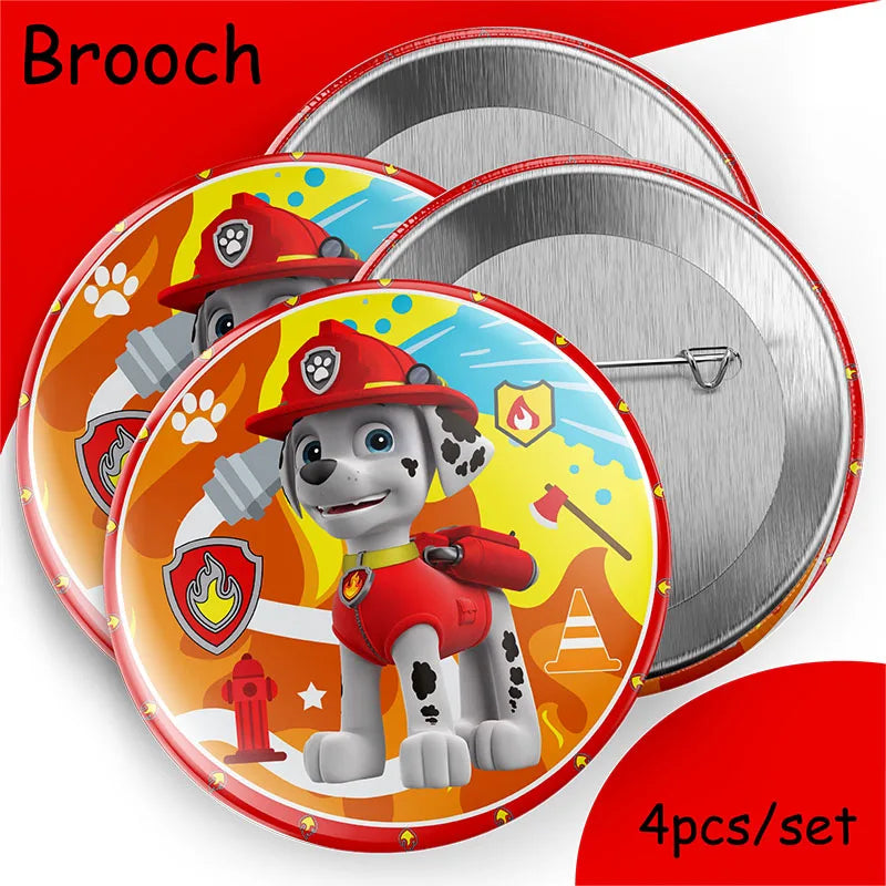paw patrol cartoon Birthday Party Decoration  paw marshall theme Balloon Banner Cake Topper Party Supplies for Baby Show