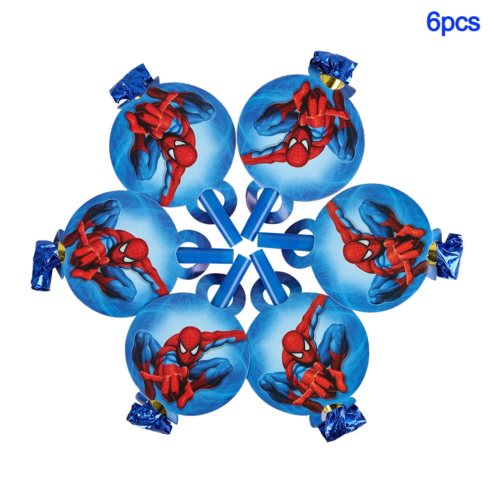 Spider Man Birthday Party Decor Paper Cups Plates Tablecloth For Kids Boy Spiderman Baby Shower Party Decorations Party Supplies