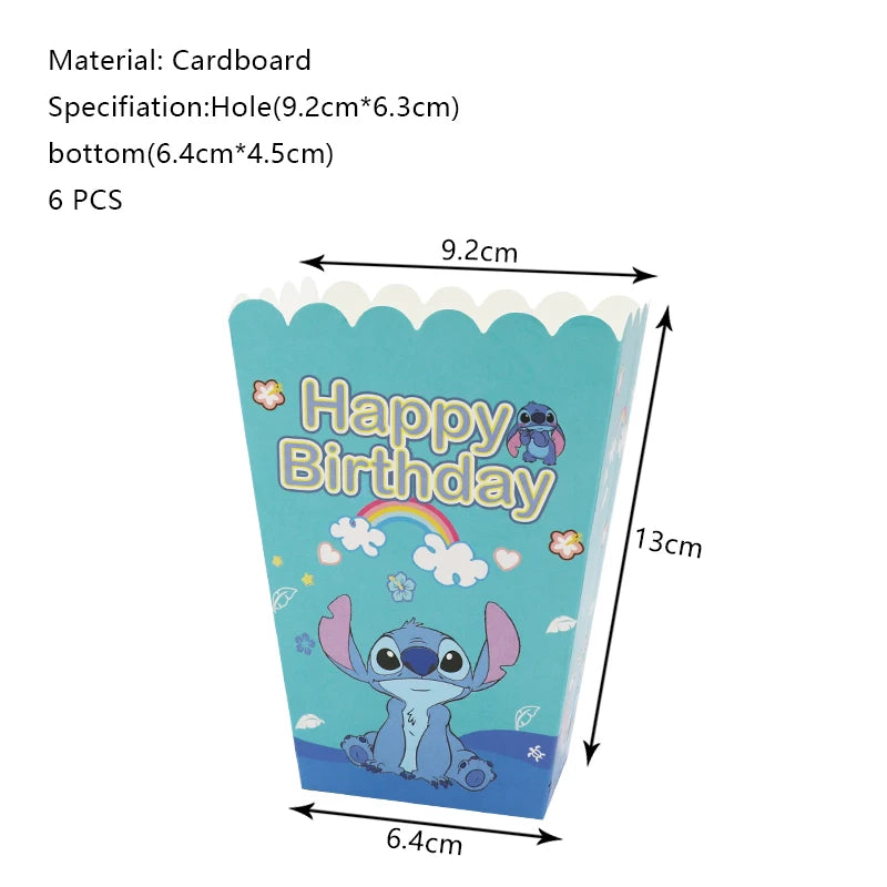 New Stitch Birthday Party Decoration Foil Latex Balloon With Pattern For Kids Event Supplies Disposable Tableware Plate Backdrop