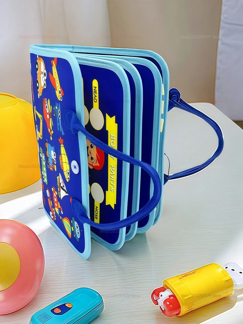 2026 New Montessori Busy Board for Toddlers Sensory Learning Early Education Fine Motor Skills Toy Preschool Kid Educational Toy