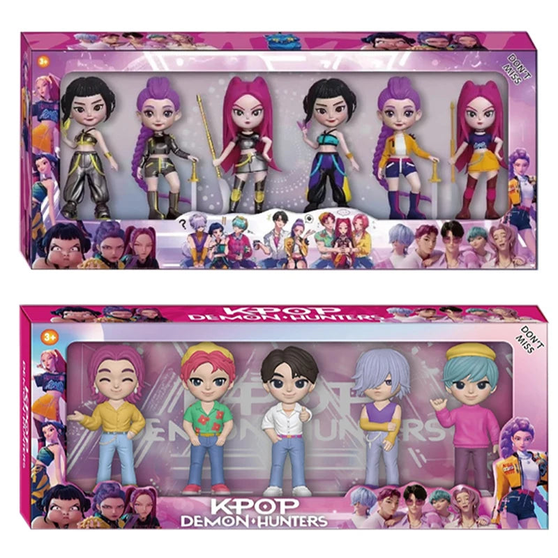 Bandai 2026 New Kpop Demon Hunters Figure Model Toy Pvc Cartoon Desk Decoration Collection Figures Model Toyfor Kid Gift