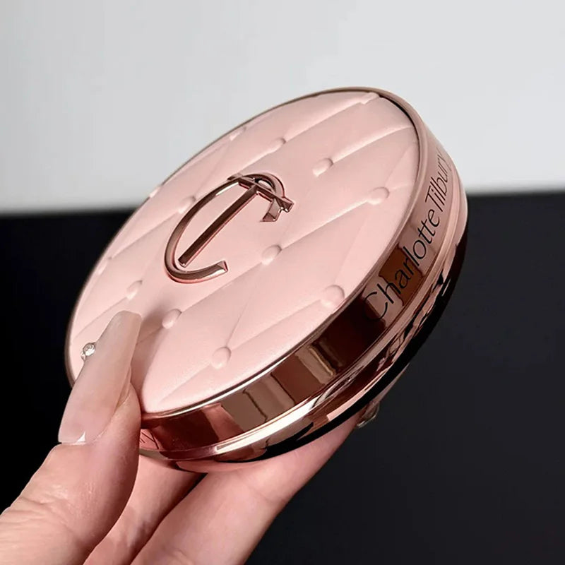 Shimmer Makeup Air Cushion Charlotte Tilbury Lightweight Moisture Oil Control Two Color Heart Shape Powder Blusher Unique Design