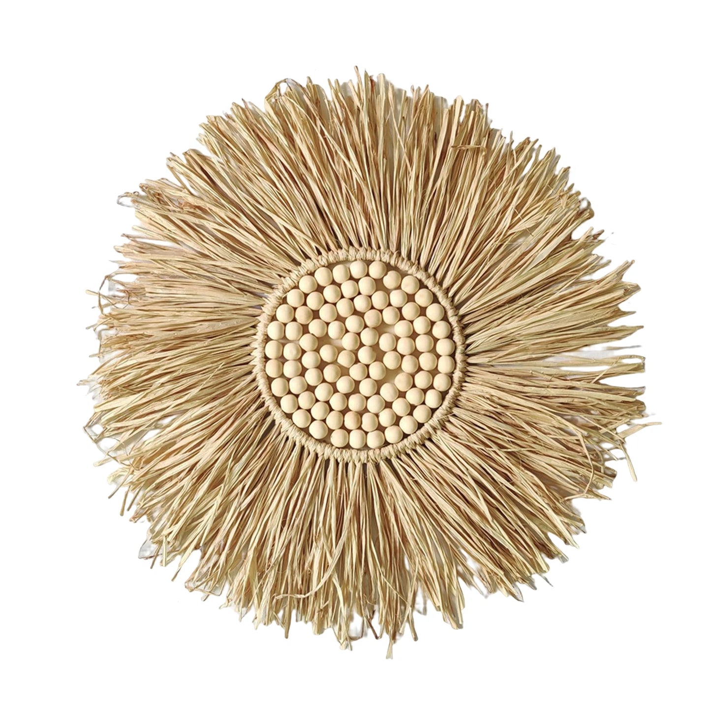 Woven Boho Macrame Hangings Wreath Hand-Woven Bohemian Wall Ornament Housewarming Gifts for Friends
