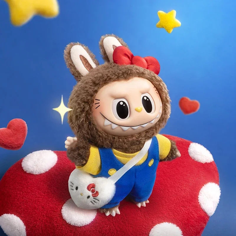 POP MART Labubu Monsters Sanrio Characters Series Vinyl Plush Mystery Guess bagBlind Box Anime Figure Soft Toy for Desktop Decor