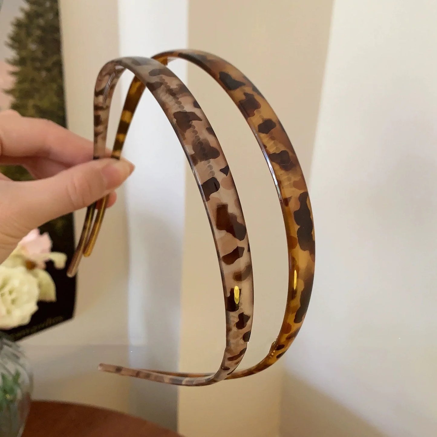 Fashion Sunglasses shaped Headband Anti-Slip Acrylic Hairbands for Women Invisible Hair Hoops Fixed Headband Hair Accessories