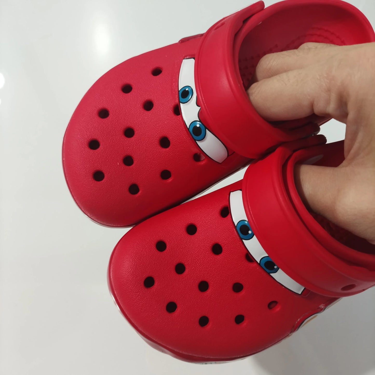 95 Automotive Theme Children Glowing Slippers Outdoor House Slippers Non-Slip Wear-Resistant Baotou Beach Sandals Practical Gift