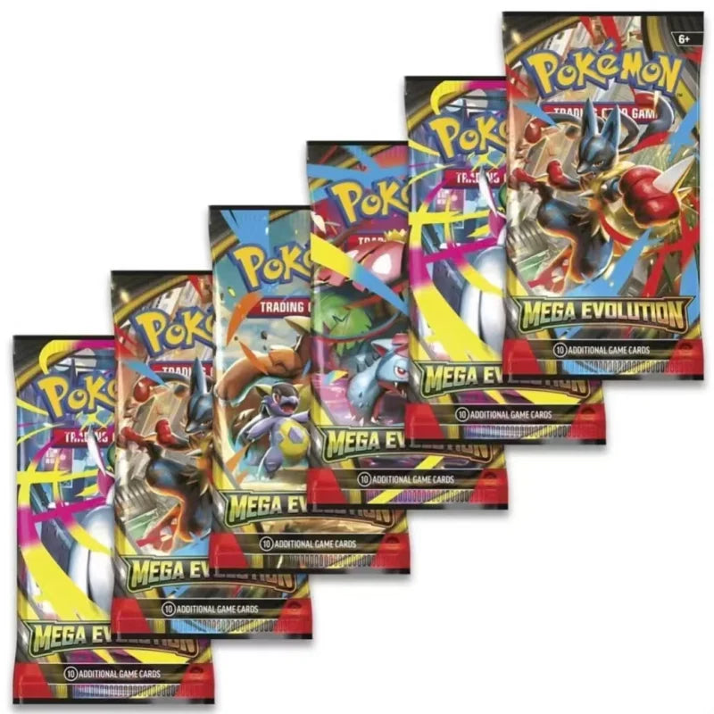 Pokemon Card v10 Booster bundle Destined Rivals Prismatic Evolutions Scarlet Violet 151 English ME01 Booster Cards Toys Gifts