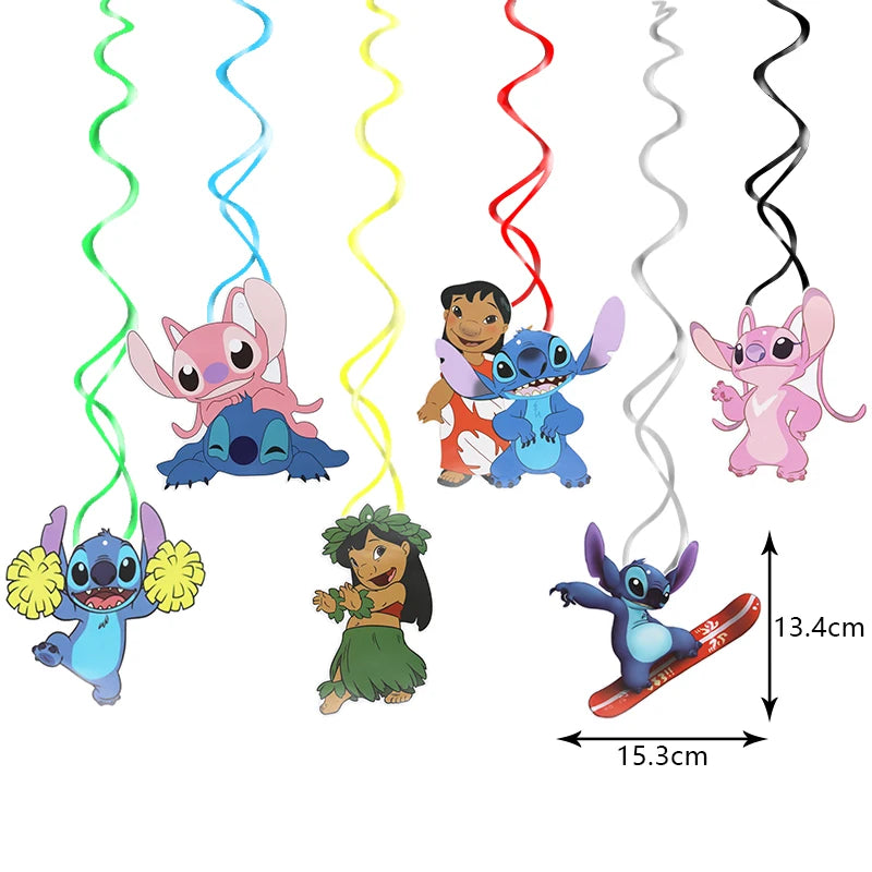 New Stitch Birthday Party Decoration Foil Latex Balloon With Pattern For Kids Event Supplies Disposable Tableware Plate Backdrop