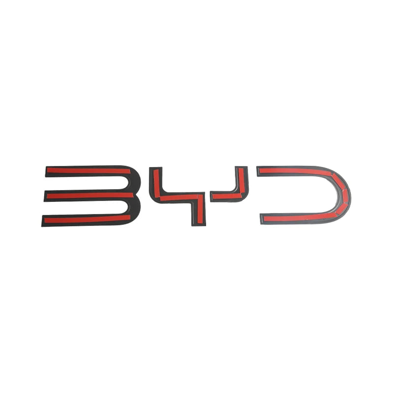 Front Back Badge Letter Logo 3D Cover Sticker Black For BYD Shark 6 Decorative Car Sticker for Shark 6 Pickup Car Accessories