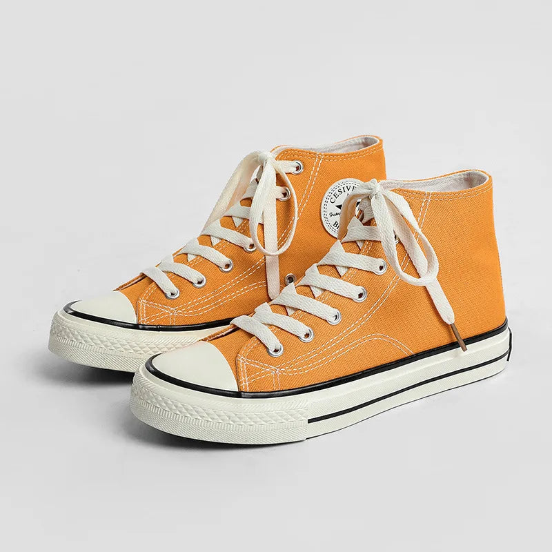 Children's Mid-Top Canvas Shoes Soft Bottom Comfortable Casual Children's Shoes Boys and Girls Non-slip Breathable Board Shoes