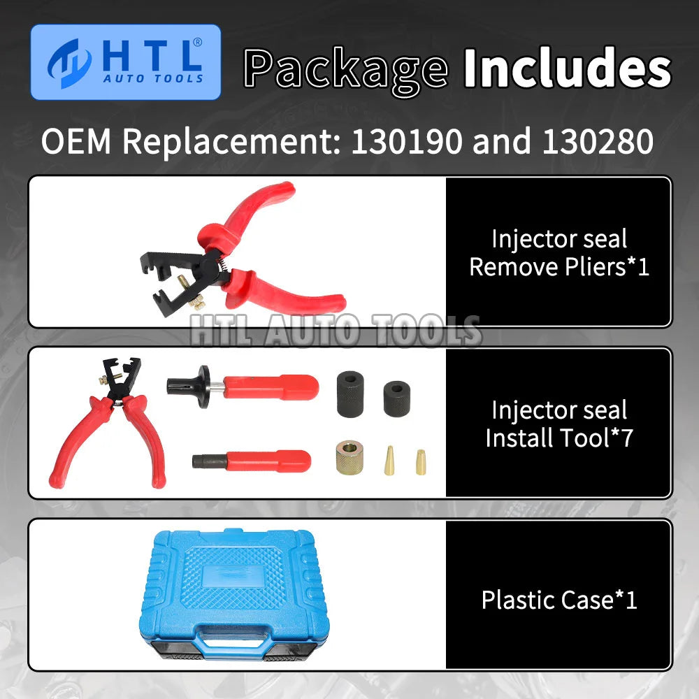 Fuel Injector Seal Install and Removal Tool Kit For BMW N13 N14 N18 N20 N26 N43 N53 N54 N55 N63 N74 S55 S63 Engine
