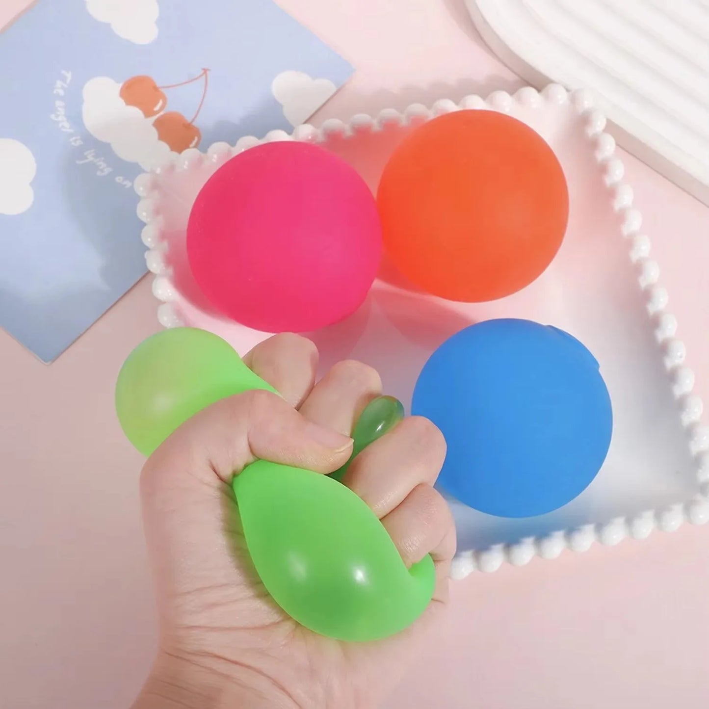 1PC Fidget Ice Cube Slow Rising Balls Sensory Fidget Toy Adults Stress Relief Squeeze Hand Exercise Calming Tool for Kids Adults