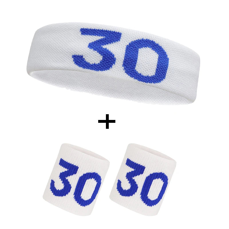 Cotton Athletic Headband Number 24 Elastic Sweatband Protection Basketball Tennis Sport Adult Kids Gym Fitness Sweat Hair Band
