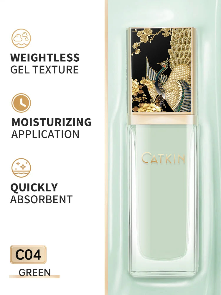 CATKIN Makeup Summer Palace Luxurious Toning & Illuminating Primer, a three-colour blend containing naturally derived ingredient