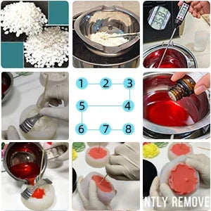 Aroma Candle Plaster Car Diffuser Stone Molds Handmade Candy Chocolate Making Mould DIY Tulip Love Flowers Silicone Mold