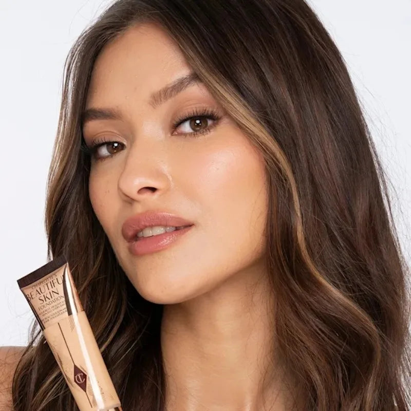 Charlotte Tilbury Softening Essence Liquid Foundation Beauty Skin Radiant Concealer Natural Hydrating Airbrush Flawless Finish