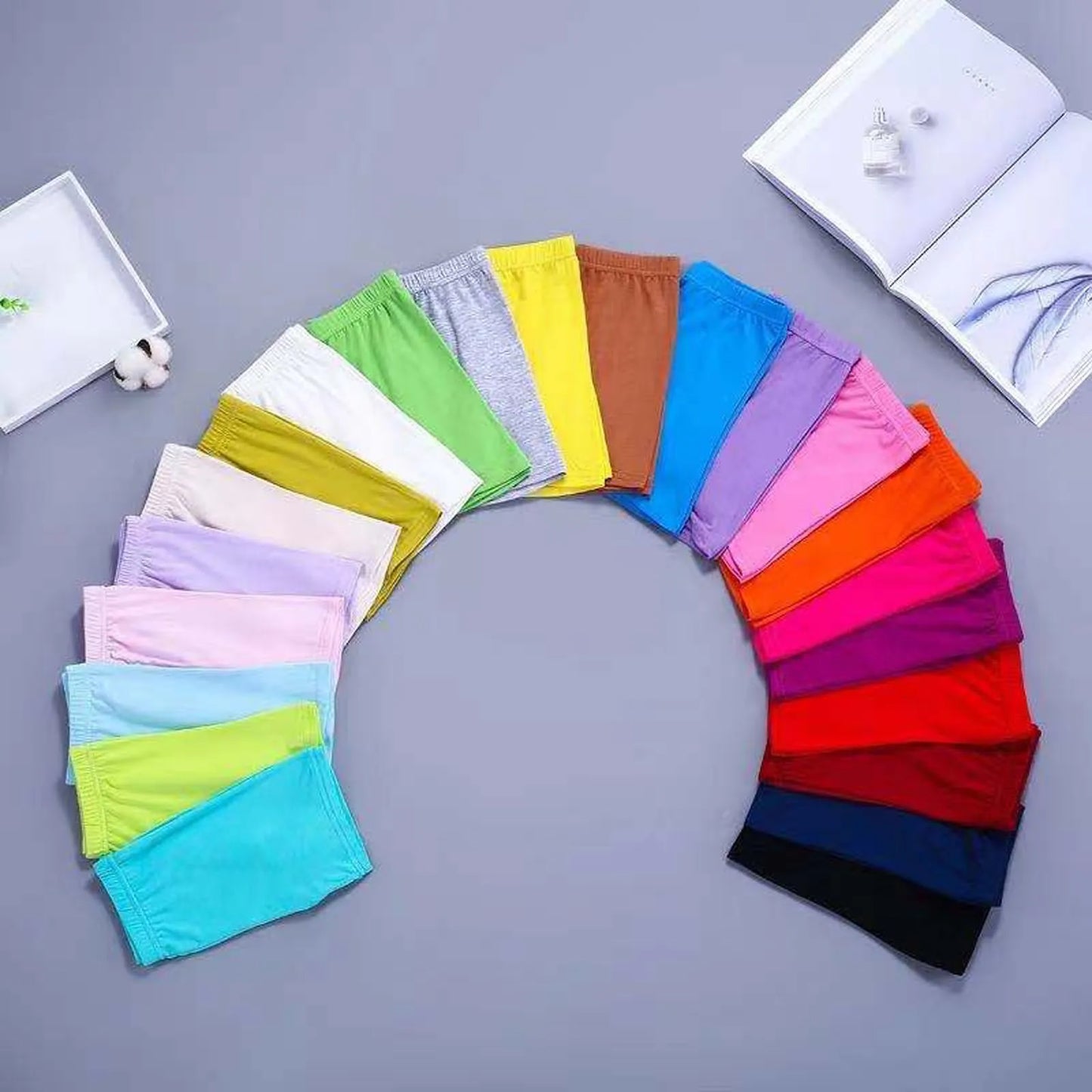 Girls Summer Safety Leggings Cycling Pants Children Anti-emptied Stretch Solid Color Mid-rise Yoga Dancing Shorts 1PC