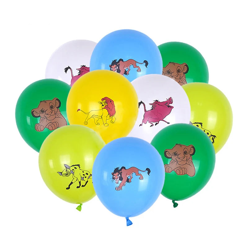 Disney The Lion King Birthday Party Decoration New Plates Cups Napinks Tablecloth King Lion Birthday Balloon Party Favor Balloon