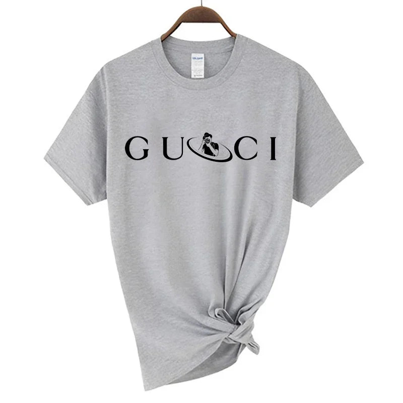 High Quality Women's T Shirt Letter Printed Daily Blouse Tops Summer Classic Style Short Sleeve Female Harajuku Y2K Tee