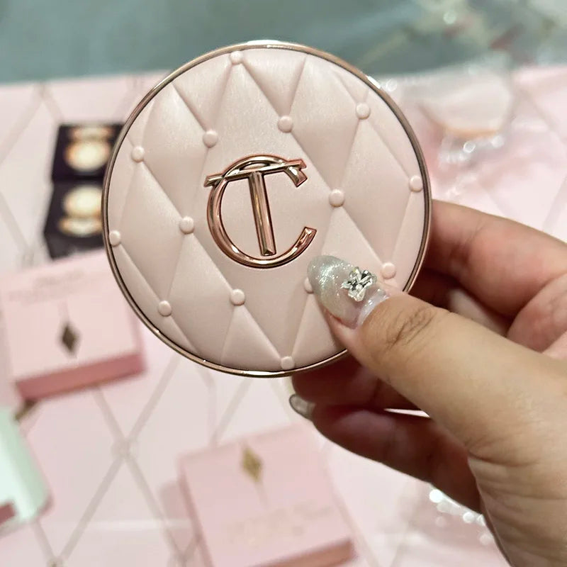 Shimmer Makeup Air Cushion Charlotte Tilbury Lightweight Moisture Oil Control Two Color Heart Shape Powder Blusher Unique Design