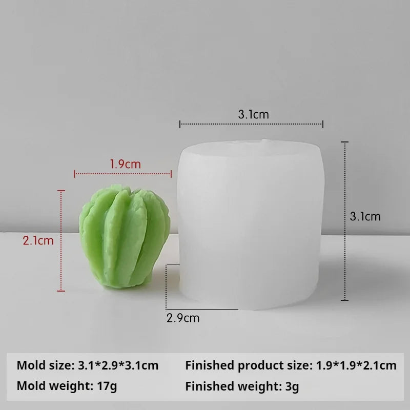 3D Silicone Candle Soap Mold Cactus Succulents Plaster Cement Mold Home Decoration DIY Aromatherapy Wedding Gifts silicone molds