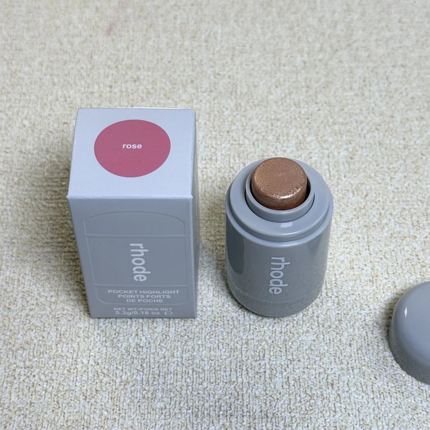 New Launched Rhode Highlight Stick Shiny Fine Glossy Cheekbones and Cheeks four Colors Brightening Bronzo Ssunlight Pearl Rose