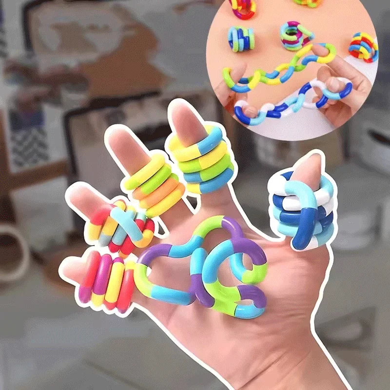 1/3/5Pcs Tangle Fidget Toy Deformation Sensory Hand-Eye Coordination Toy Anxiety Relief Twist Toy for Kid Adult Fine Motor Skill