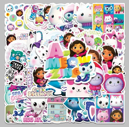 Disney Gabby Dollhouse Birthday Party Decoration Balloon Napkins Children's Disposable Tableware Theme Party Supplies Kids Gifts