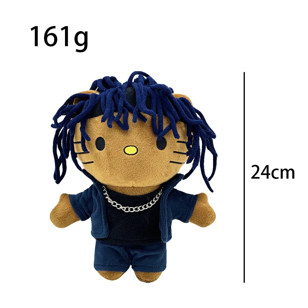 New Hello Kitty Ken Carson Rapper Trippie Taylors Plush Toy Doll with Clothes Stuffed Soft Plush Toys Fans Collect Gifts