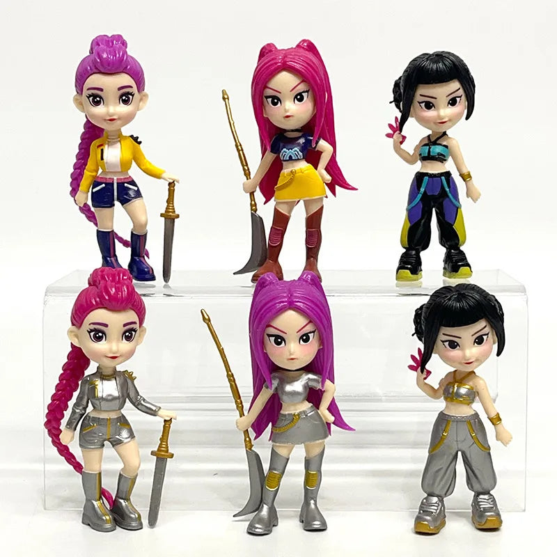Bandai 2026 New Kpop Demon Hunters Figure Model Toy Pvc Cartoon Desk Decoration Collection Figures Model Toyfor Kid Gift