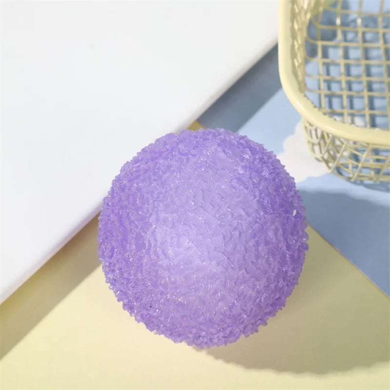 Squishy Stress Balls Multicolor Texture Ice Ball Squeeze Toy for Kids Adult Quiet Sensory Fidget Toy Halloween Christmas Gift