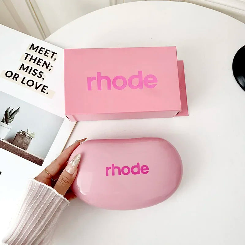 Fashion RHODE Limited Cosmetic Colorful Soft Silicone Waterproof Makeup Bag Convenient for Storing Items Gift Package with Box