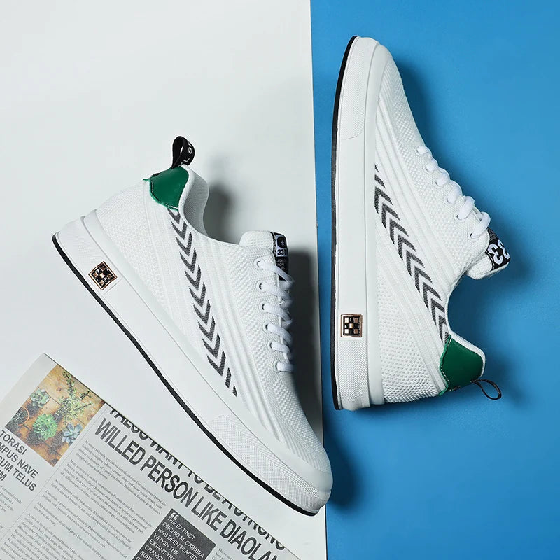 Lift Sneakers Men Booster Shoes Elevator Man Height Increase Insole 6cm Leisure Sports  Plus Size 37-46