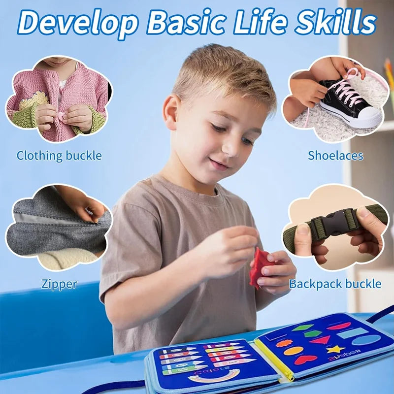2026 New Montessori Busy Board for Toddlers Sensory Learning Early Education Fine Motor Skills Toy Preschool Kid Educational Toy