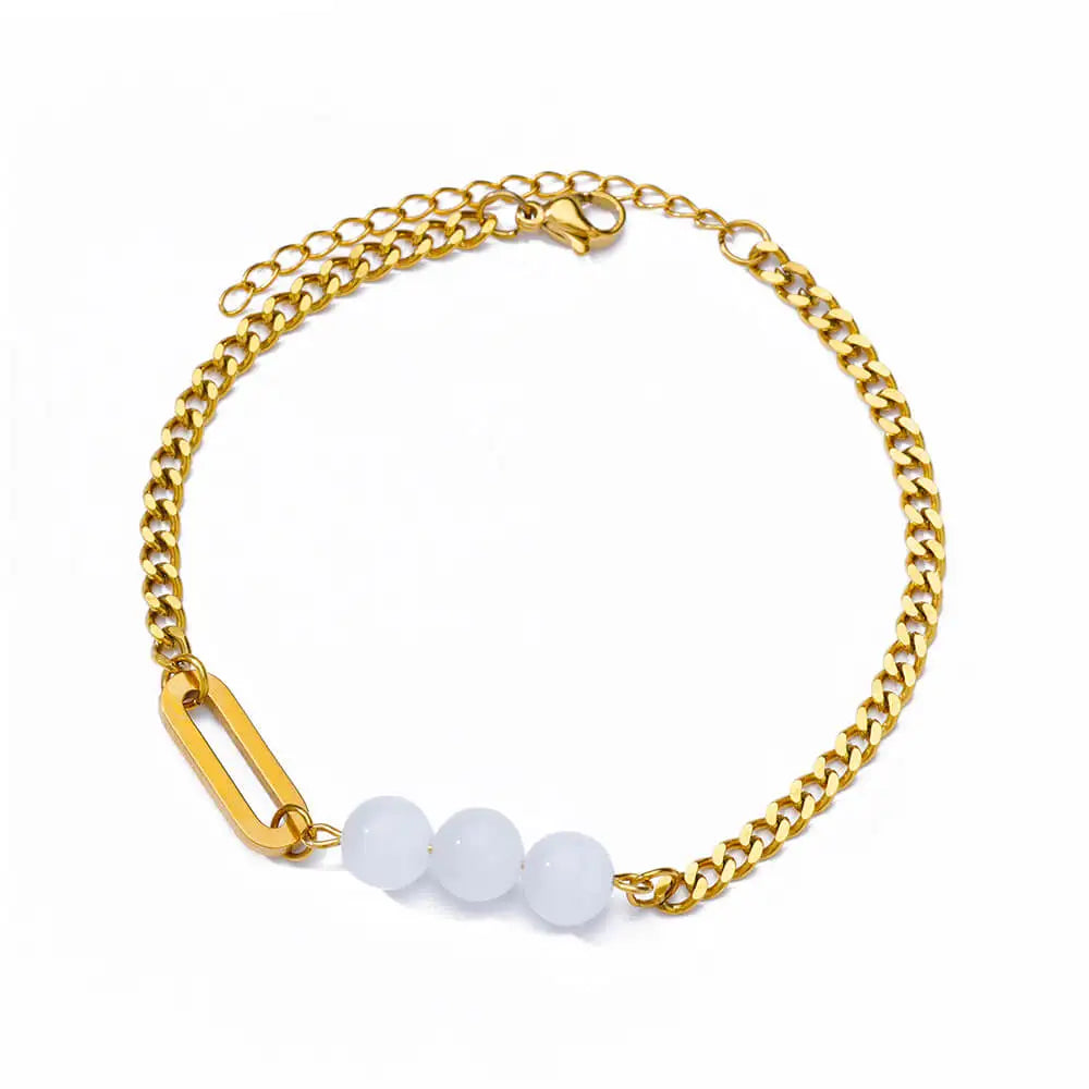 Elegant Zircon Flowers Bracelet For Women Girls Charm Gold Color Stainless Steel Plant Bracelets Luxury Designer Jewelry Gifts