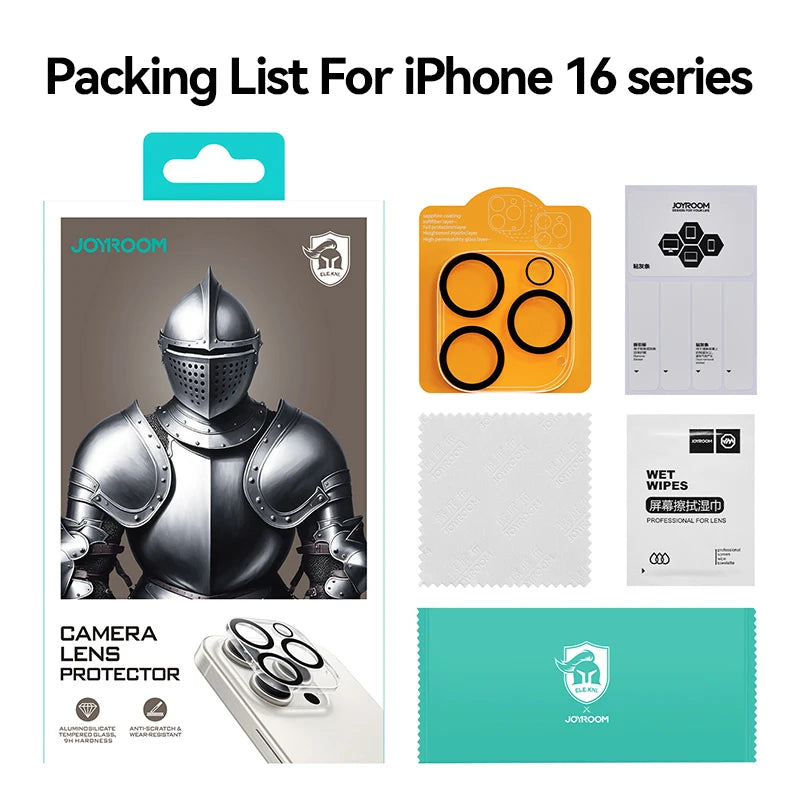 Joyroom HD Lens Protective Glass For iPhone 17 Pro Max Back Camera Protector Tempered Glass For iPhone 16 15 14 Pro Max Len Film
