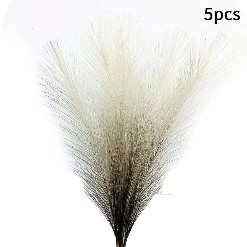 5/10pcs Artificial Pampas Boho Flowers Artificial Reed Ins Wind Bouquet Imitation Flowers Fake Plant Wedding Decoration Flowers