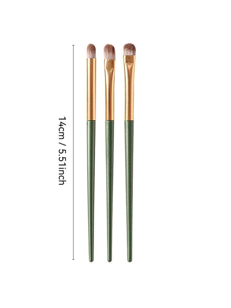 Multicolor Baked Powder Makeup Set Waterproof Brightening Setting Concealing Smudge Proof with 3 Pcs Brushes Valentine's Day Gif