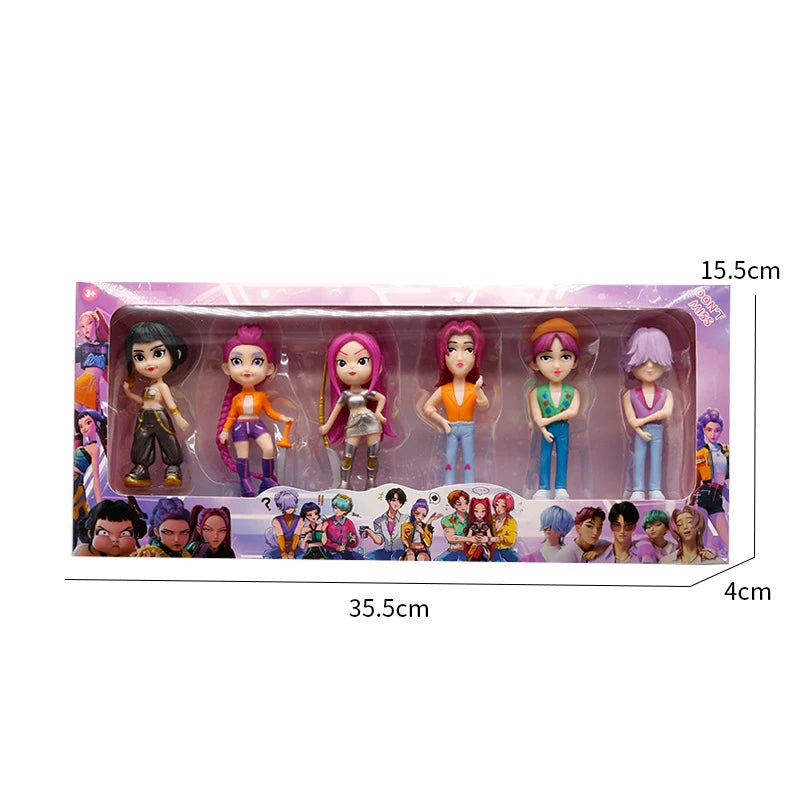 Bandai 2026 New Kpop Demon Hunters Figure Model Toy Pvc Cartoon Desk Decoration Collection Figures Model Toyfor Kid Gift