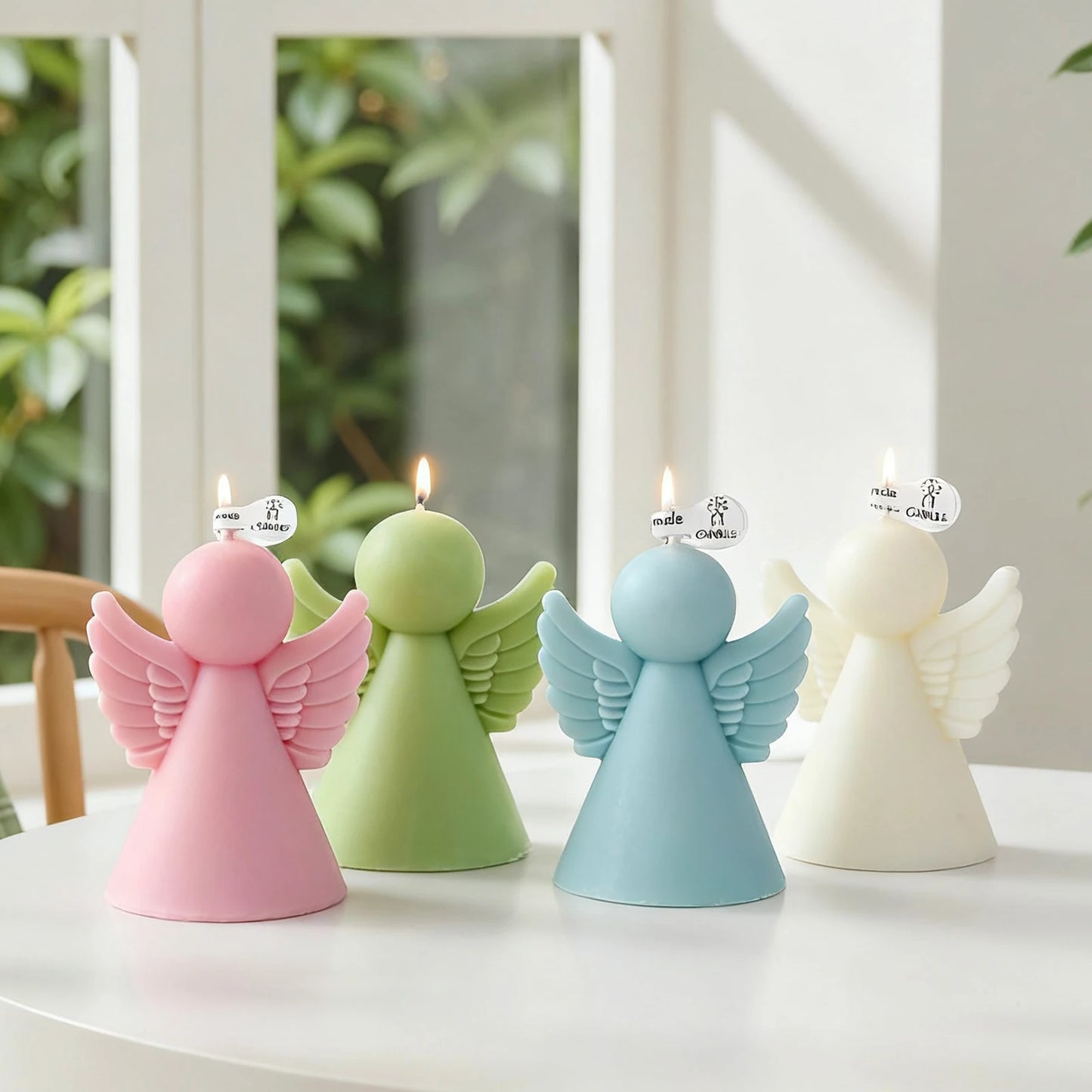 DIY Angel Aroma Candle Mold Handmade Soap Candle Silicone Mold Home Decoration Plaster Crafts Making