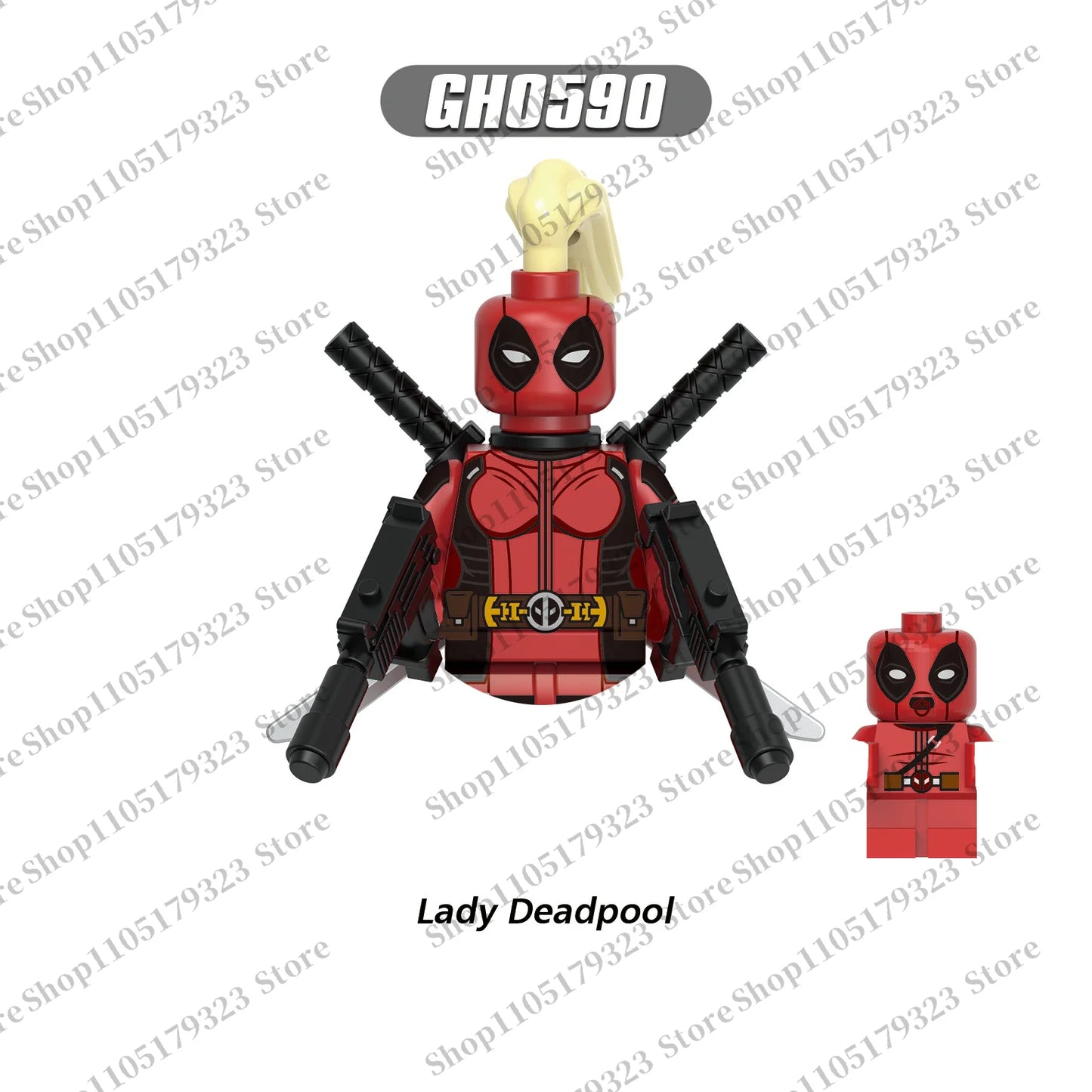 Marvel block toys Spider-Man Deadpool children's mini building blocks holiday gift brick toys